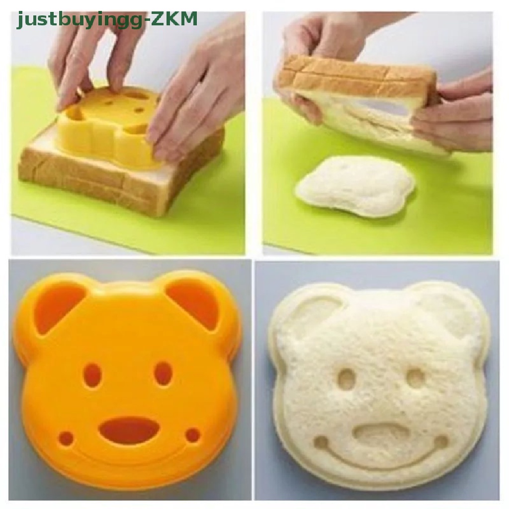 Alat Cetakan Kue Roti Biskuit Sandwich Bentuk Beruang Timbul Untuk Membuat Sarapan