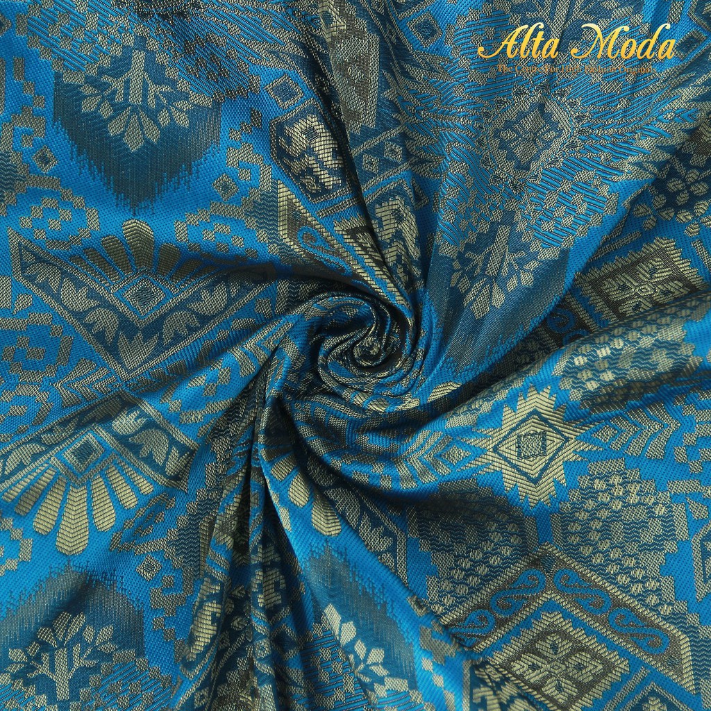 

Alta Moda Songket Motif Palembang Snow Pattern Light Blue (1M)