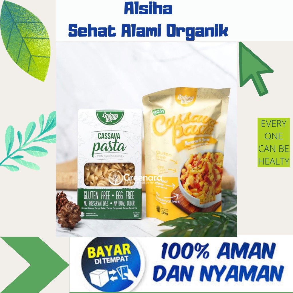 

Pasta Diet Sehat Organik Cassava pasta gluten free Bebas Gula/ ladang lima