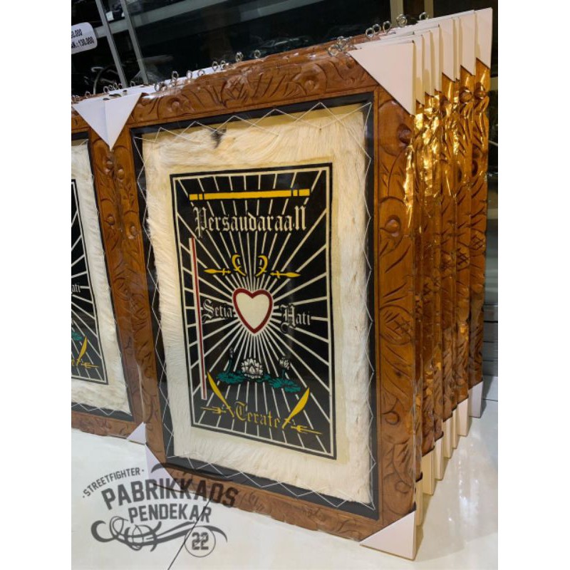 FIGURA PSHT - LUKISAN PSHT - PAJANGAN DINDING PSHT - FIGURA KULIT PSHT - FIGURA LOGO PSHT