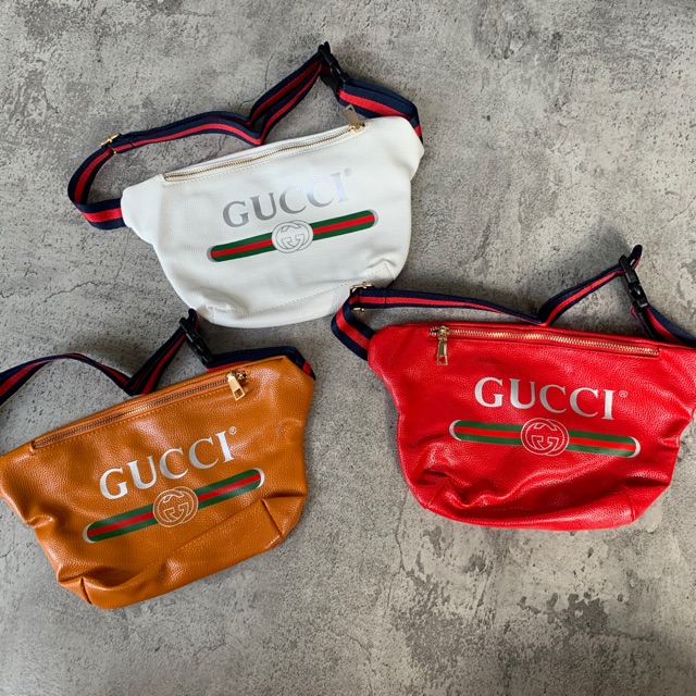 Tas Pinggang Pria Wanita Fashion Branded Gu*ci Import