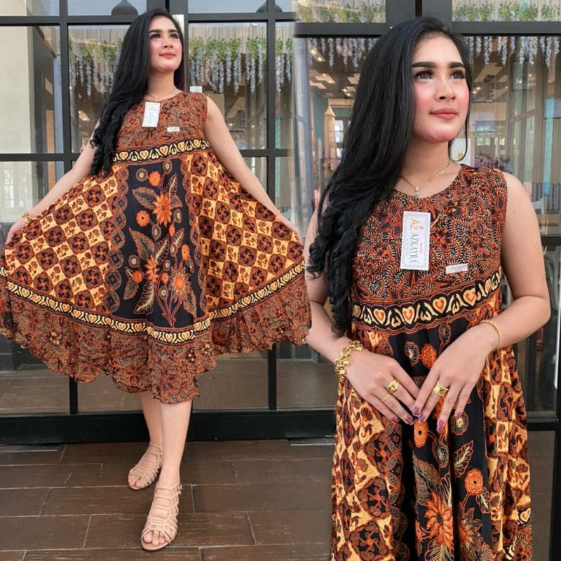 daster yukensi sogan daster batik pekalongan tiedie daster singlet daster jumbo non ruffle panjang selutut kekinian viral bahan adem lembut