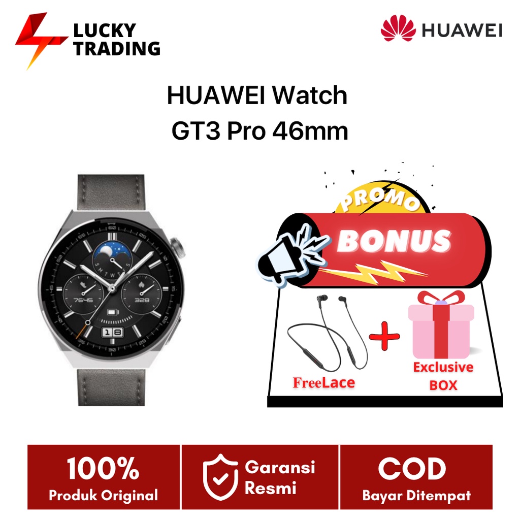 Jual HUAWEI Watch GT 3 Pro Smart Watch GT 3 Pro Superpowered for Pros ...
