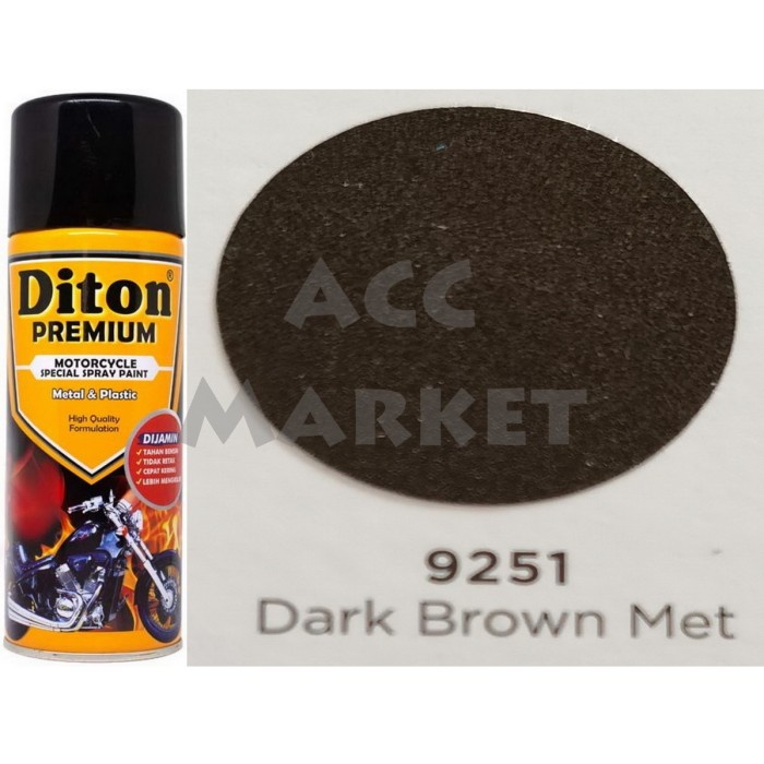 Pilox Diton Premium Pilok Pylox Coklat Dark Brown Met 9251