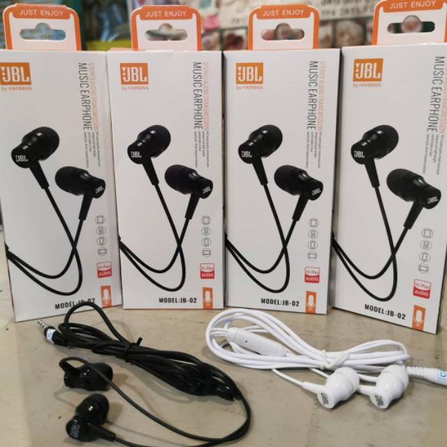 Handfree SK-JB02 Headset JBL Murah Universal Earphone Wired SuperBass Stereo Berkualitas