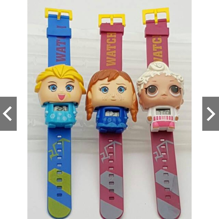 (G_W)Jam Tangan Anak-Anak Character Multifunction Rubber Digital