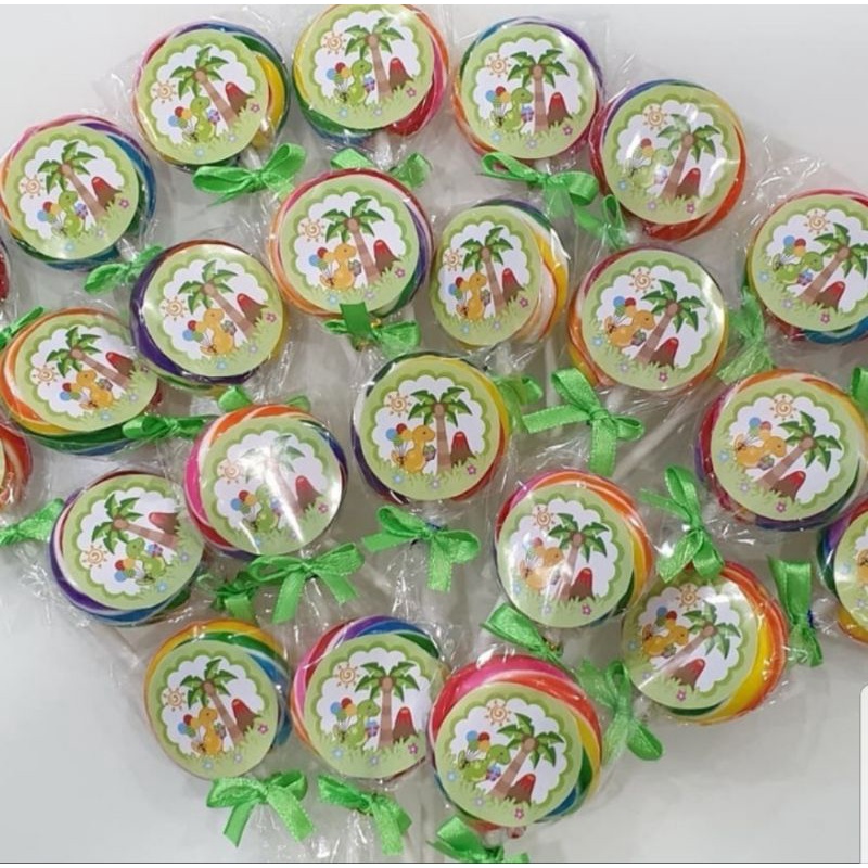 

Dinosaurus Permen Lolipop.Ultah isi 12pc Custom Lolipop