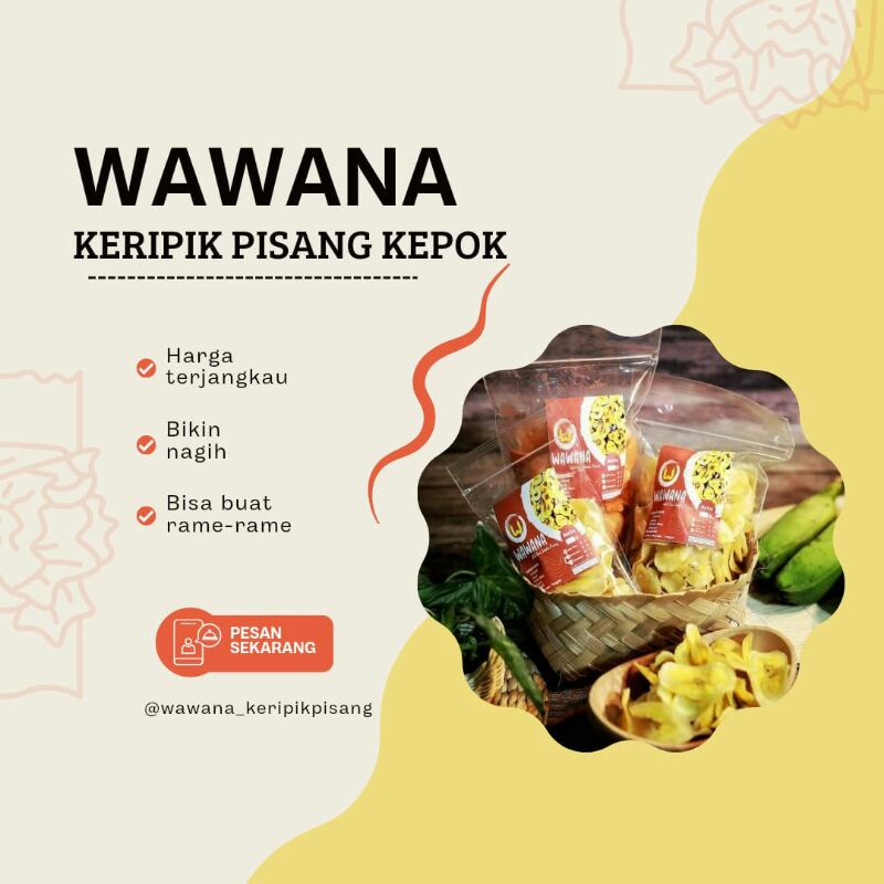 

WAWANA - Banana Chips - Keripik Pisang Balado 400gr