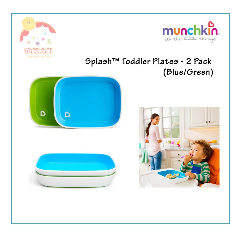 Piring Makan Bayi Munchkin Splash™ Toddler Plates - 2 Pack