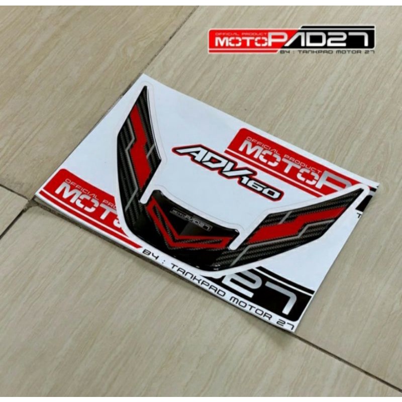 Stiker spakbor depan ADV 160 bahan resin Original