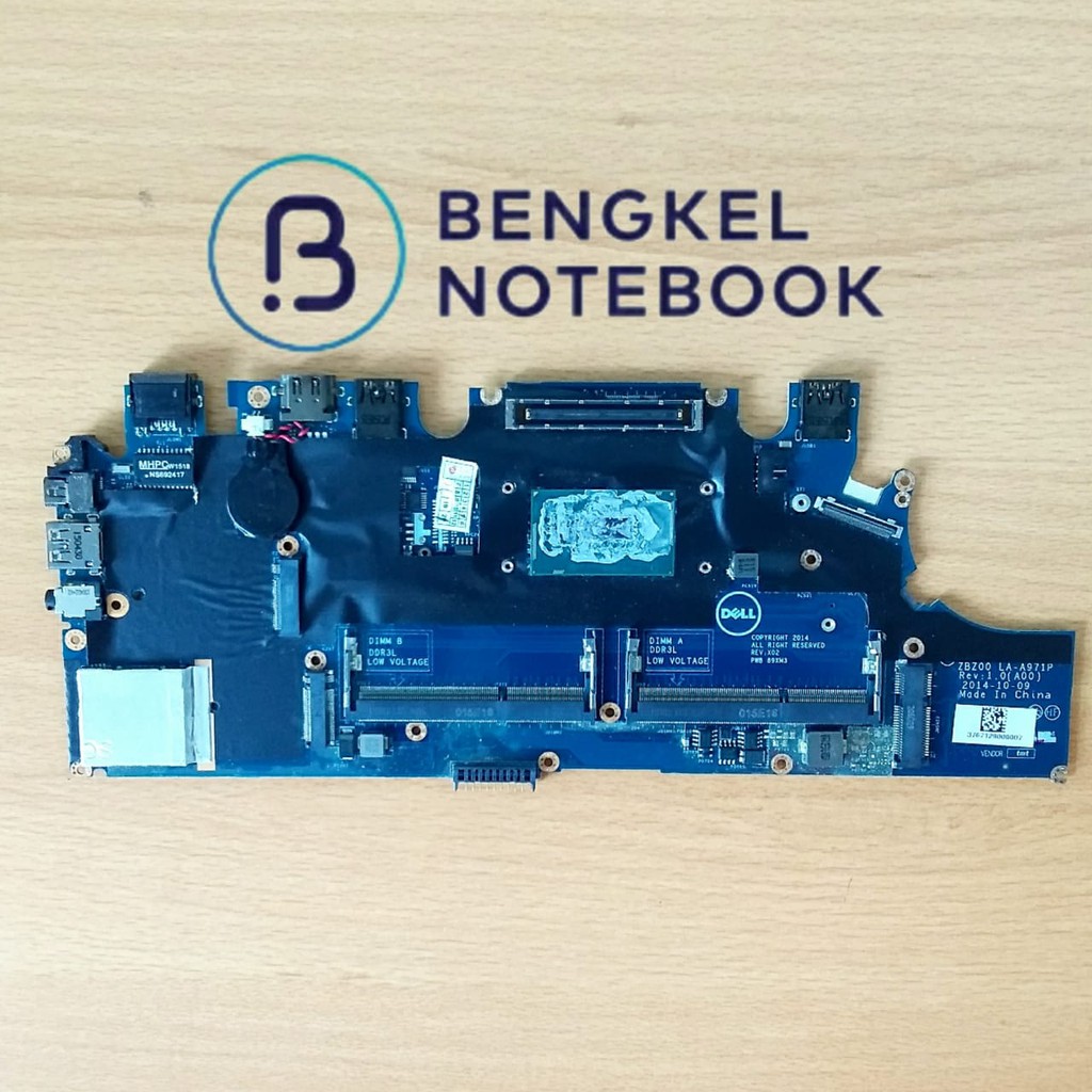 Motherboard Dell Latitude E7250 7250 SR23X i5-5300U Broadwell CN-02YX3C 02YX3C LA-A971P