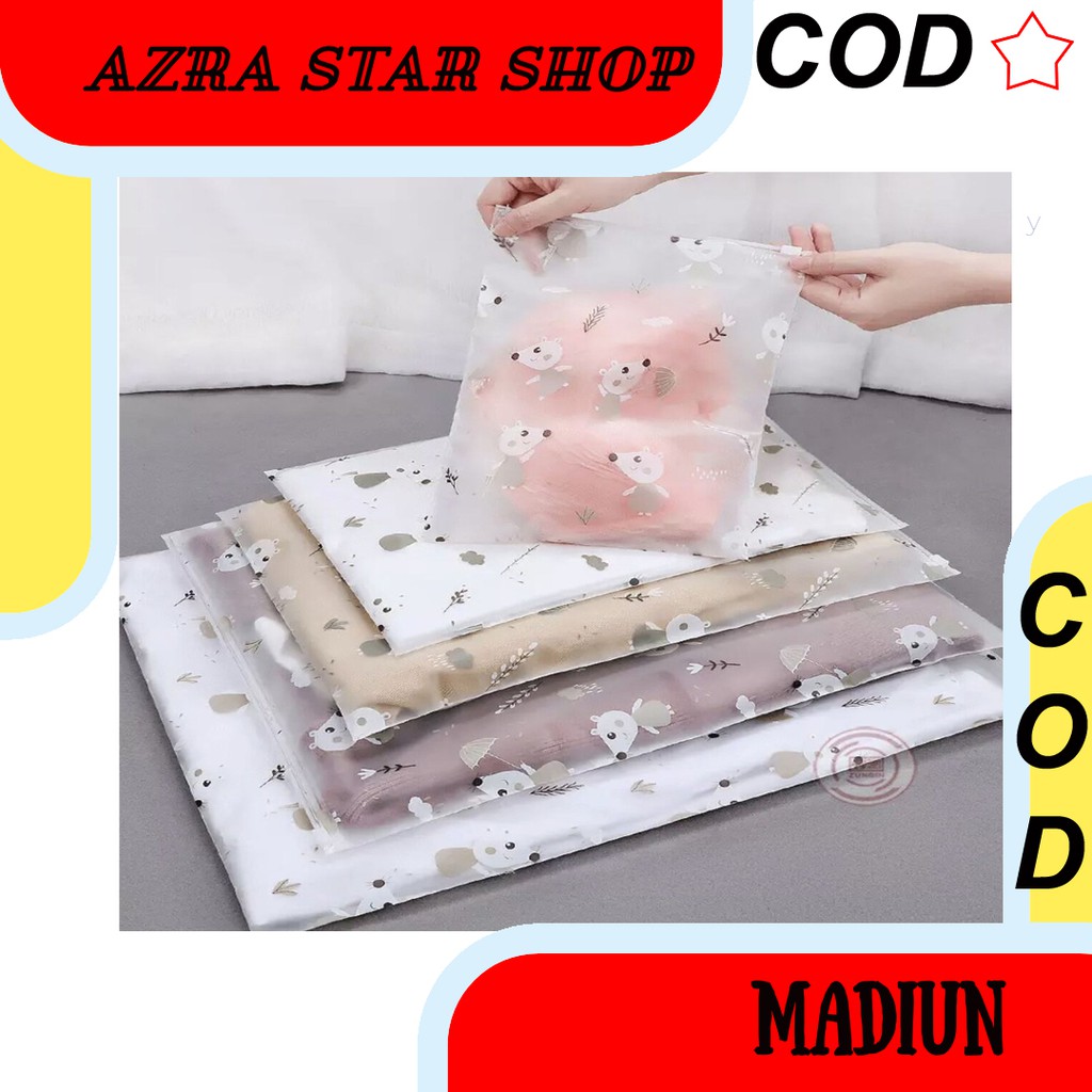 Zipper Storage Bag Polos Plastik Zipper Plastik Waterproof Plastik Anti Air Pakaian Sepatu