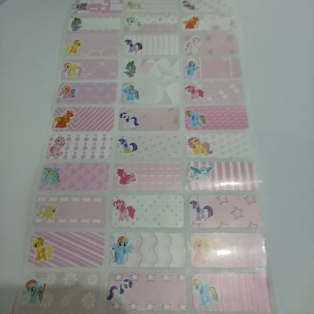

Label Nama Little Ponny Ukuran M