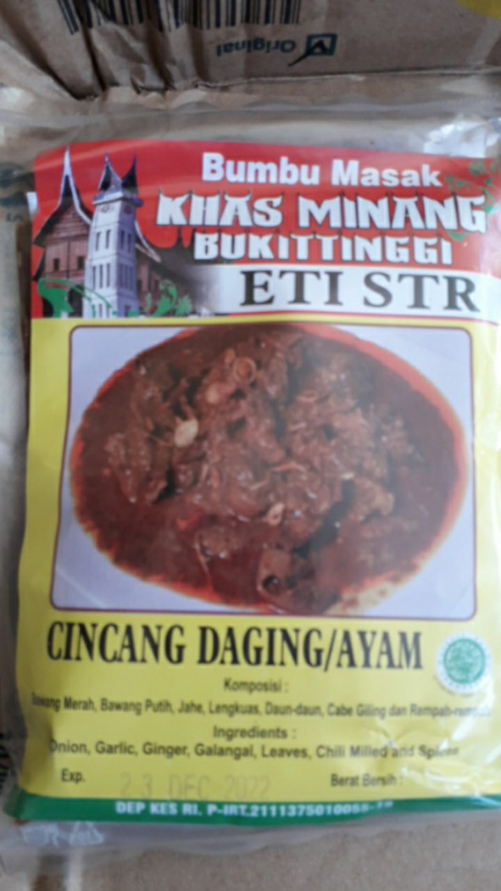 Bumbu Cincang Daging Ayam Kambing Eti Str By Rumah Sanjai Shopee Indonesia