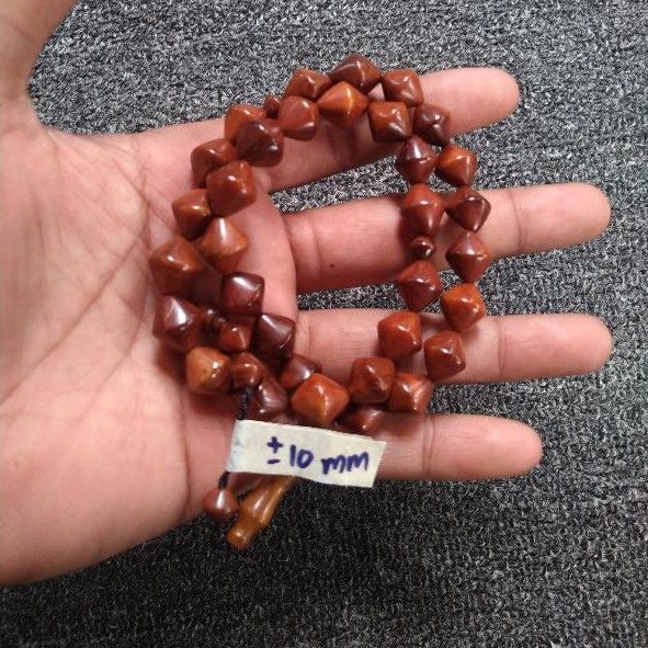 tasbih kokka motif wajik ± 10 mm ( 10mm ) 33 butir