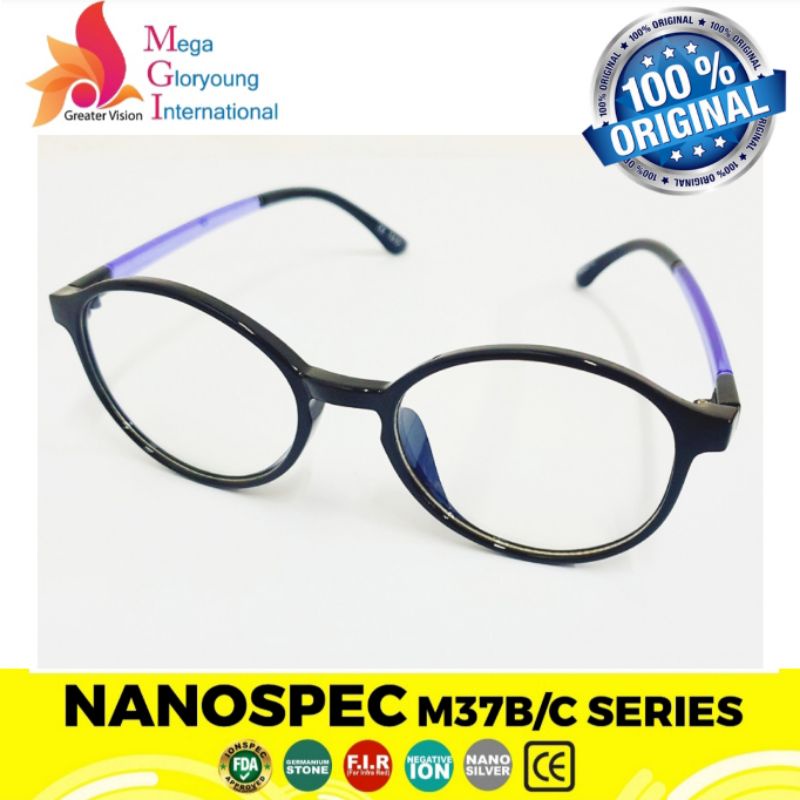 ionspec nanospec Kacamata MGI M37 B ungu | Original kacama medis