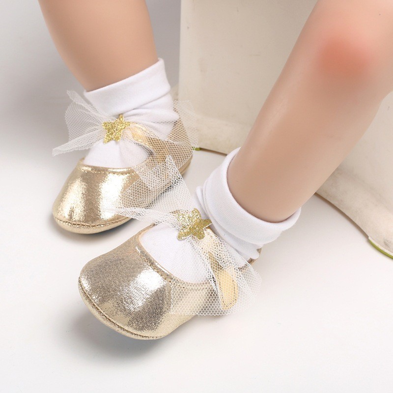 Sepatu Bayi | Sepatu NB | Prewalker Ribbon Star