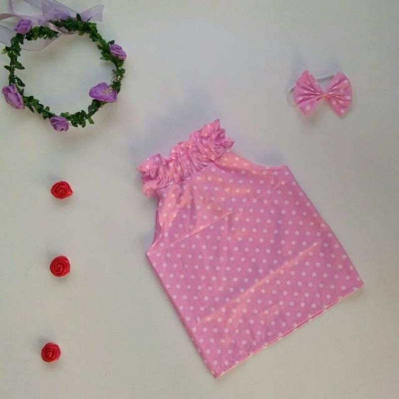 Baju Pretty Blouse Anak + Pita