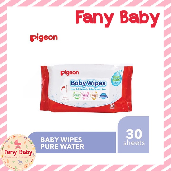 PIGEON BABY WIPES PURE WATER 82PCS &amp; 30PCS