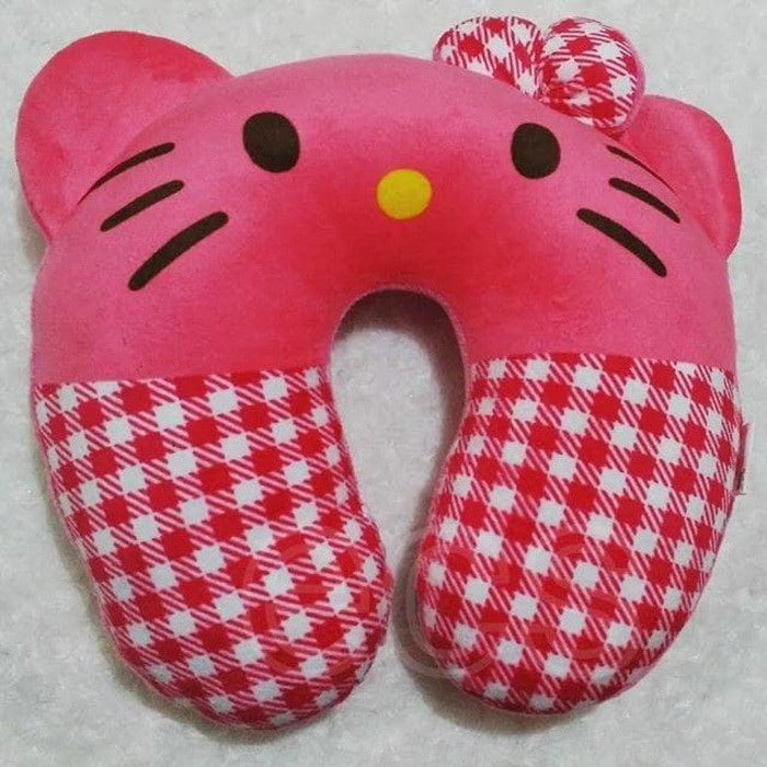 bantal leher hellokitty murah headrest penyangga leher interior mobil