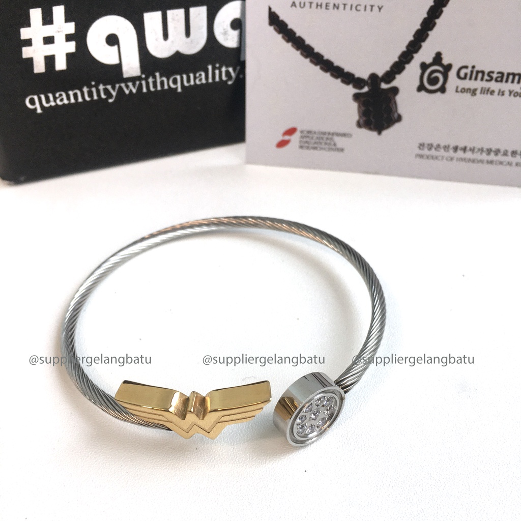 WONDER WOMAN Gelang Kesehatan Energi Ion Negatif LM life secret BANGLE