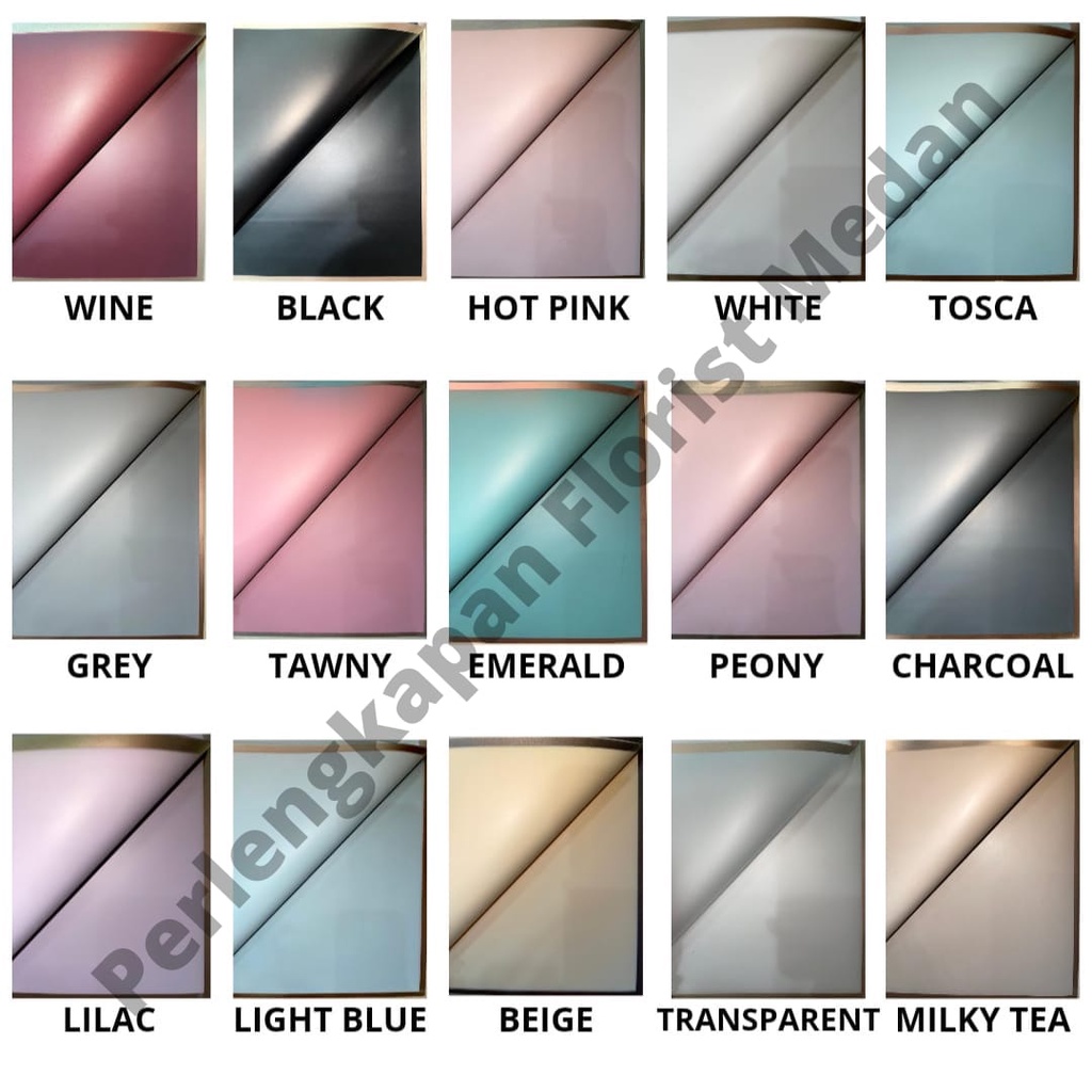 

[ 1 Lembar ] Wrapping Paper Cellophane Varian List Gold Flower / Kertas Buket Bunga Buket Bouquet list emas Pinggiran Emas