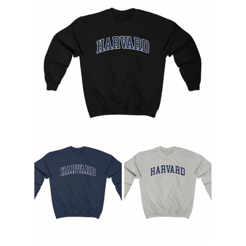 S - XXXXXL(6XL) Sweater HARVARD University BIGSIZE OVERSIZE USA College Classic Unisex Crewneck Fleece Premium jumbo