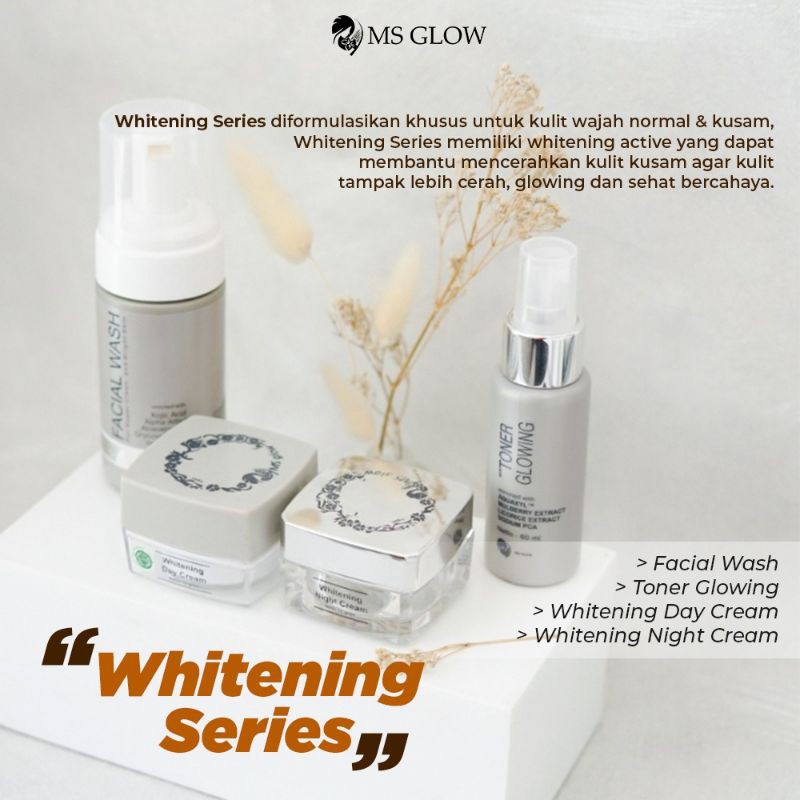 Ms Glow Paket Whitening Free Pouch