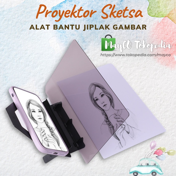 

(BISA COD) Alat jiplak gambar latihan menggambar dan mewarnai anak
