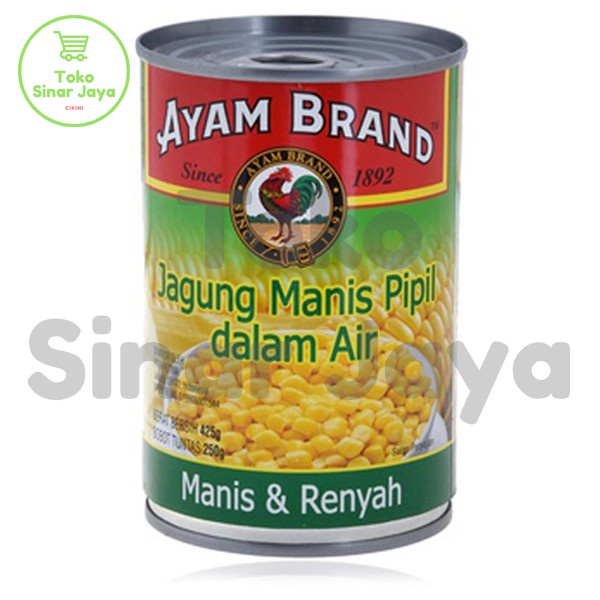 

Kalengbuah- Jagung Manis Pipil Ayam Brand 425 G -Buah-Kaleng.