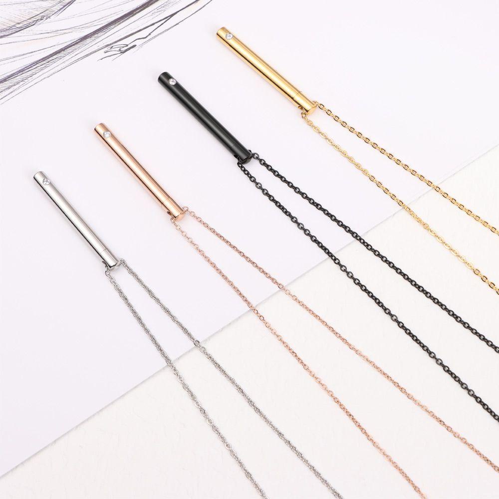 Kalung Vial Parfum LILY Fashion Guci Abu Memorial Jewelry Rantai Panjang