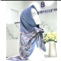 Malaya series Buttonscarves in Sky