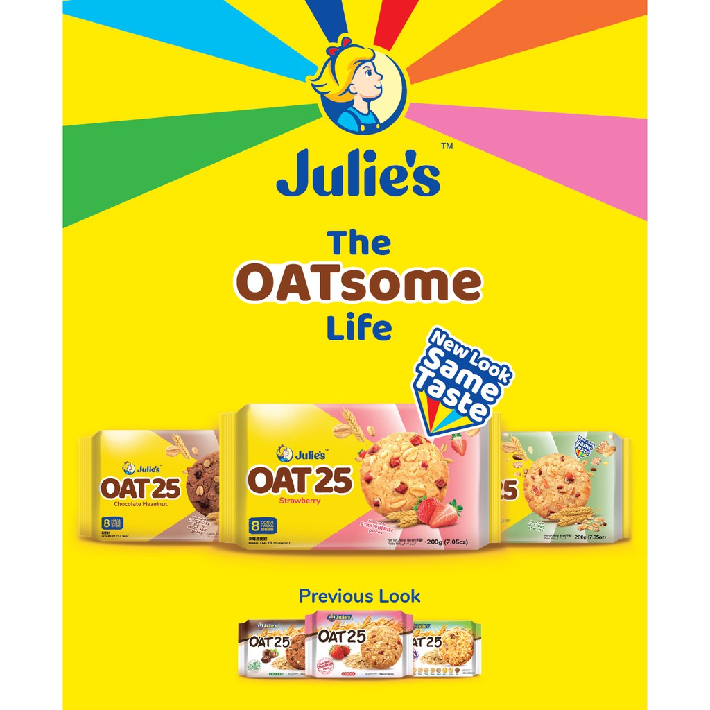 

Julie's Oat 25 Ten Grain Biscuits Rich Tea Oat Julies Biskuit Oat 200gr