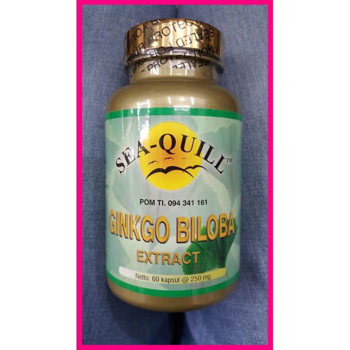 Sea Quill Ginkgo Biloba Extract Suplemen Untuk Kesehatan & Kecerdasan Otak, Daya Ingat  Asli 100%