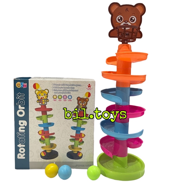 MAINAN ANAK ROTATING ORBIT MAINAN ROLLING BALL SPIRAL TOWER MAINAN EDUKASI ROLING BALL SH220 SH225