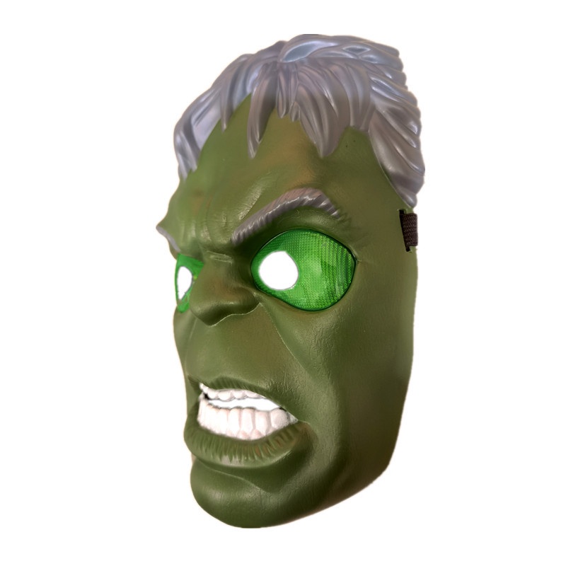 Marvel Topeng Hulk Dengan Lampu Led Untuk Cosplay / Pesta Halloween