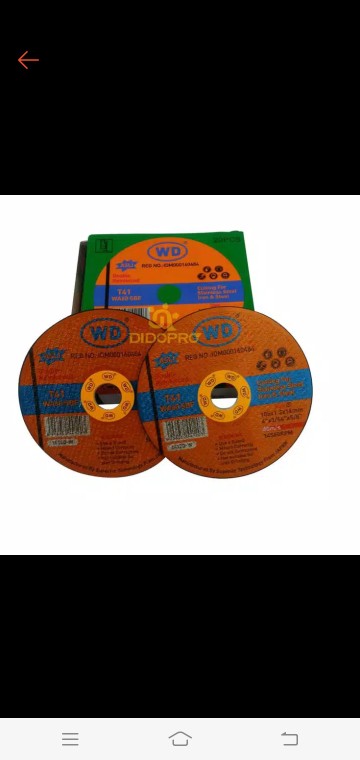 Mata Gerinda Wd 4 Inch Potong Besi / Stainless Steel