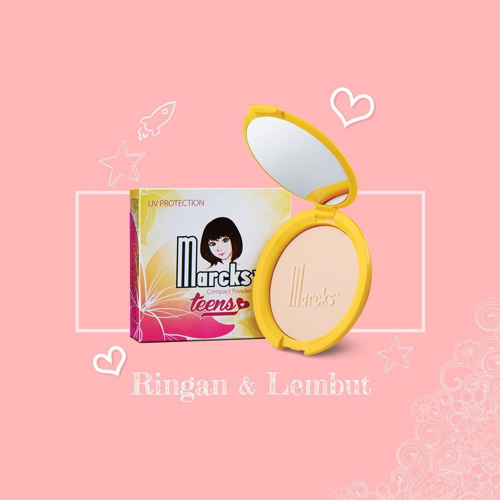 MARCKS TEENS COMPACT POWDER 12 gr / kemasan baru