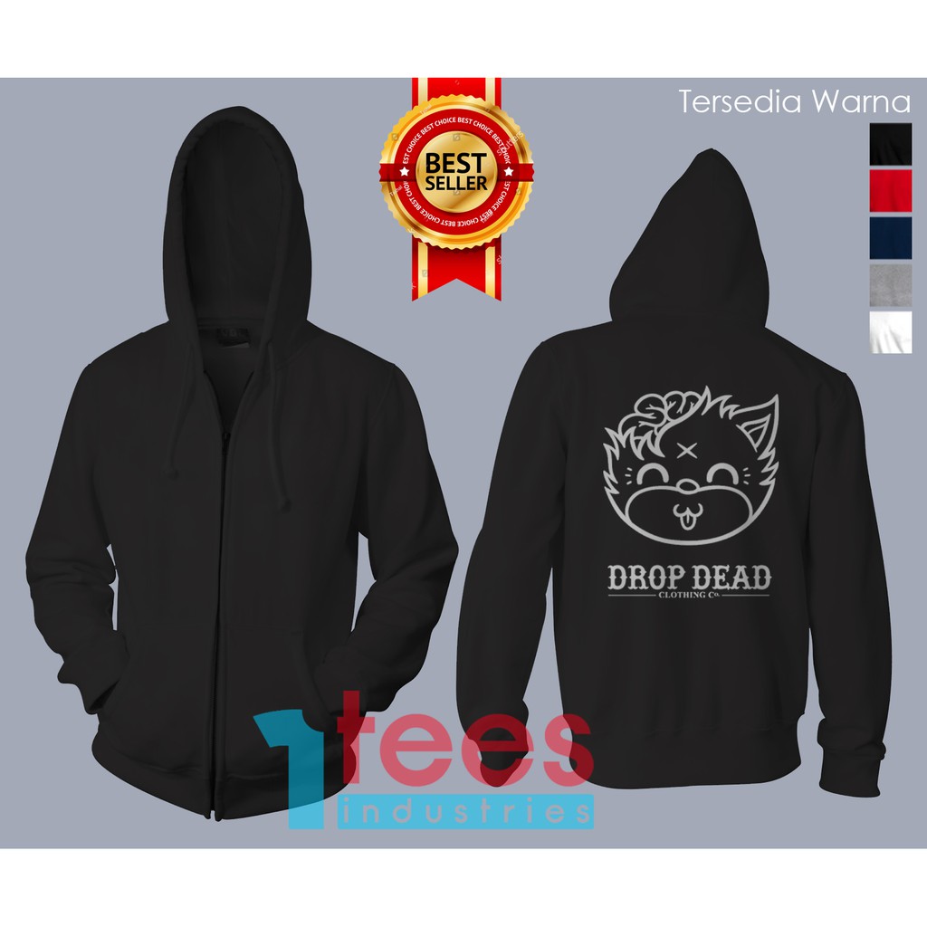 JAKET HOODIE ZIPPER DROPDEAD KITTY