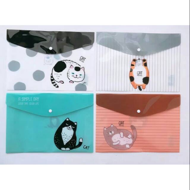 

Map A4 Plastik Fat Cat Meow Meow