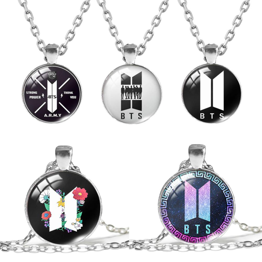 Timekey Kalung Rantai Alloy Liontin KPOP Bangtan Boys BTS Untuk Pria / Wanita E3J4