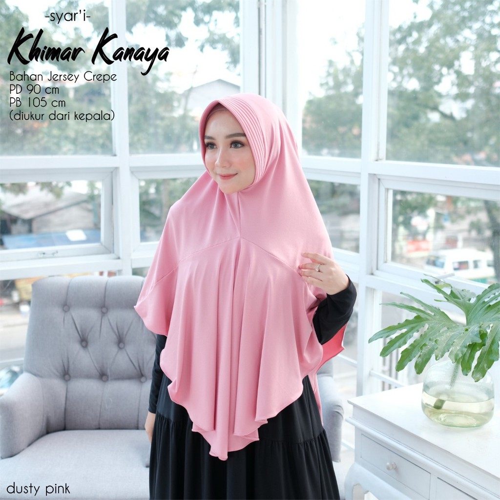 Khimar Dewasa Kanaya by Dianhijab.id - Bahan Jersey Crepe Premium Jilbab Instan Adem Nyaman Dipakai Bisa COD