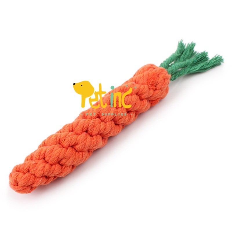 Carrot knot chewing toy