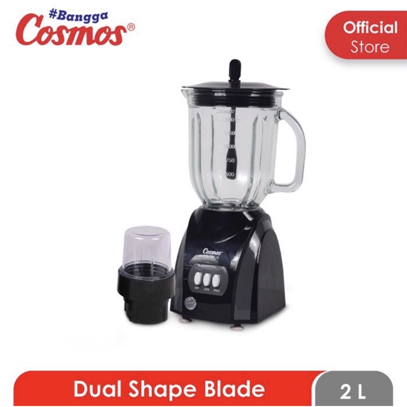 [ Cosmos ] Blender Kaca / Beling Cosmos CB 282 G - 282G / 281 G - 281G 3in1 - Big Capacity