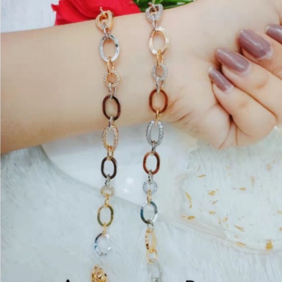 Gelang Xuping Permata Lapis Emas Perhiasan Fashion L62