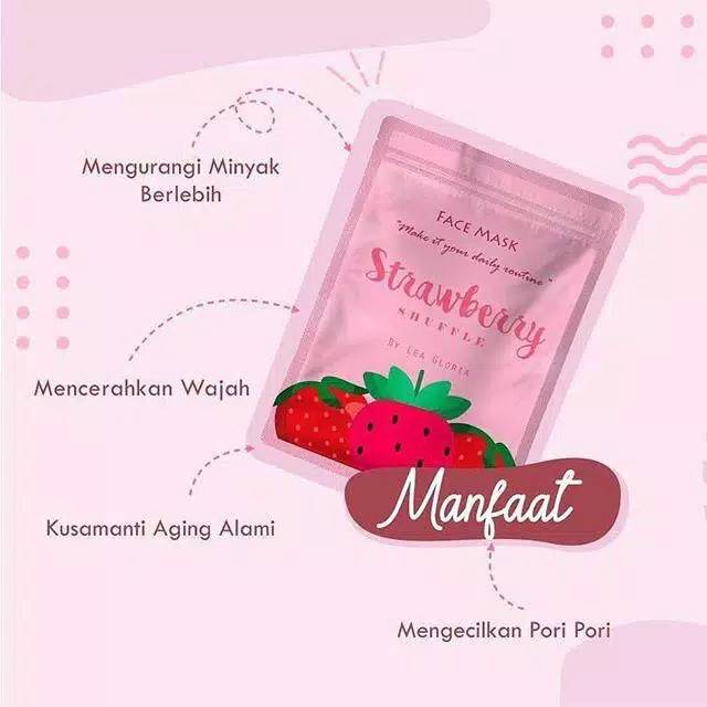 Masker wajah 20 gram-masker bubuk lea gloria 10  varian-organic &amp; non