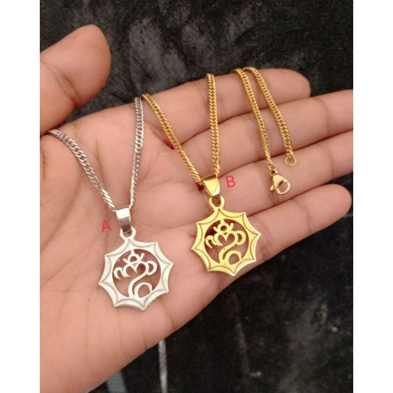 kalung titanium ongkara dan swastika