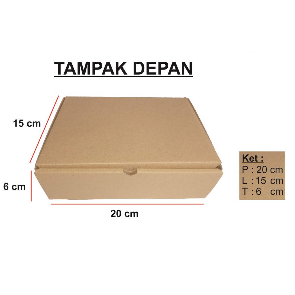 

DUS / BOX / 20x15x6 cm / KOTAK KUE/ KARDUS KUE/ PACKAGING / DUS MAKANAN / DIE CUT