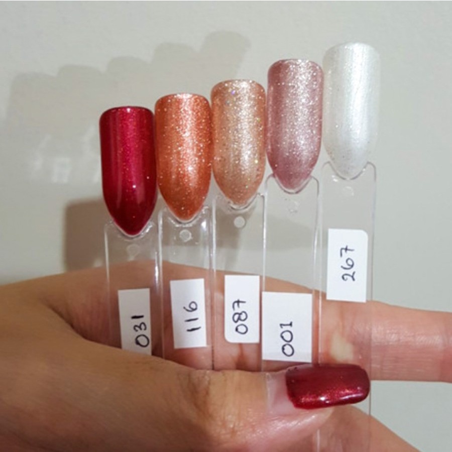 NAIL POLISH GEL IMPORT PREMIUM KUTEK GEL UV LED WARNA NUDE GLITER