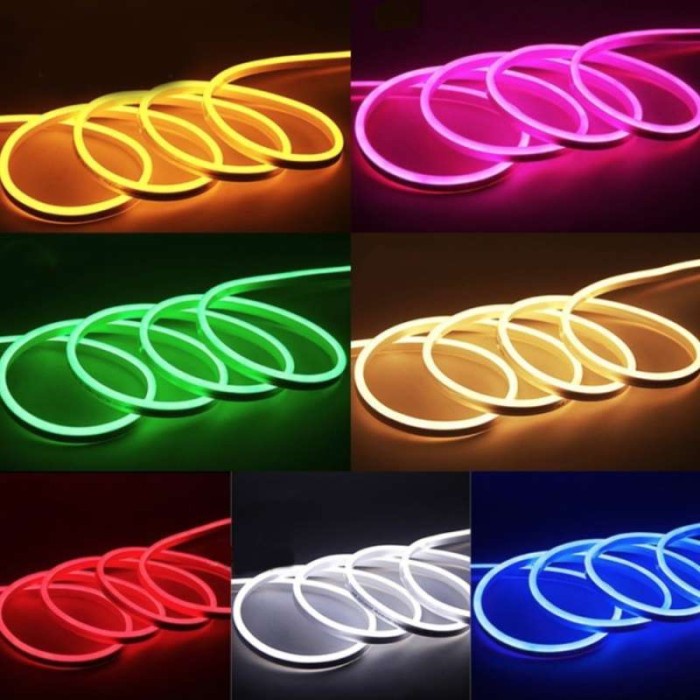 [METERAN] Lampu LED NEON FLEX 220v SELANG FLEXIBEL STRIP Outdoor Indoor Neon Sign